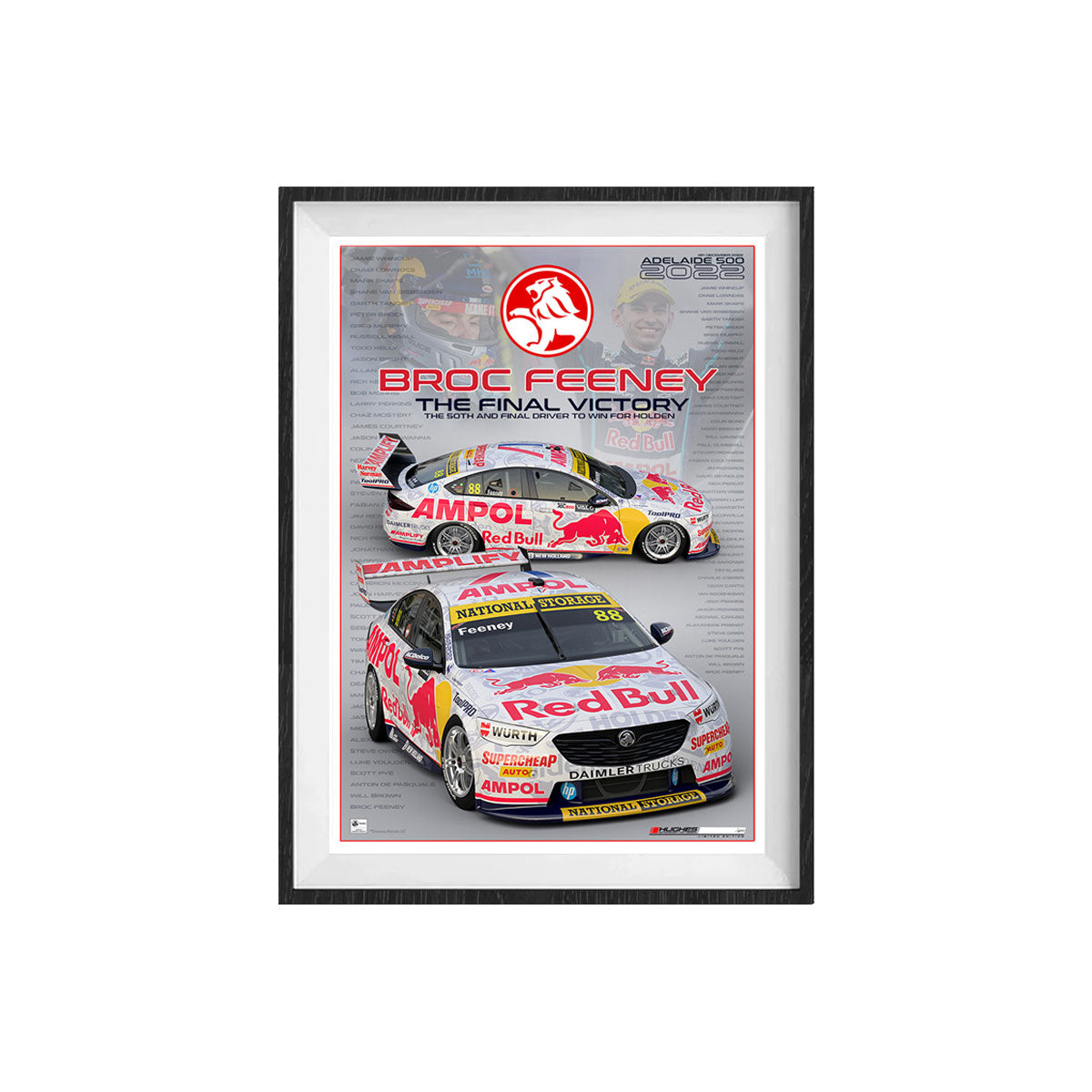 Broc Feeney. Holden's Last Win Unframed Print