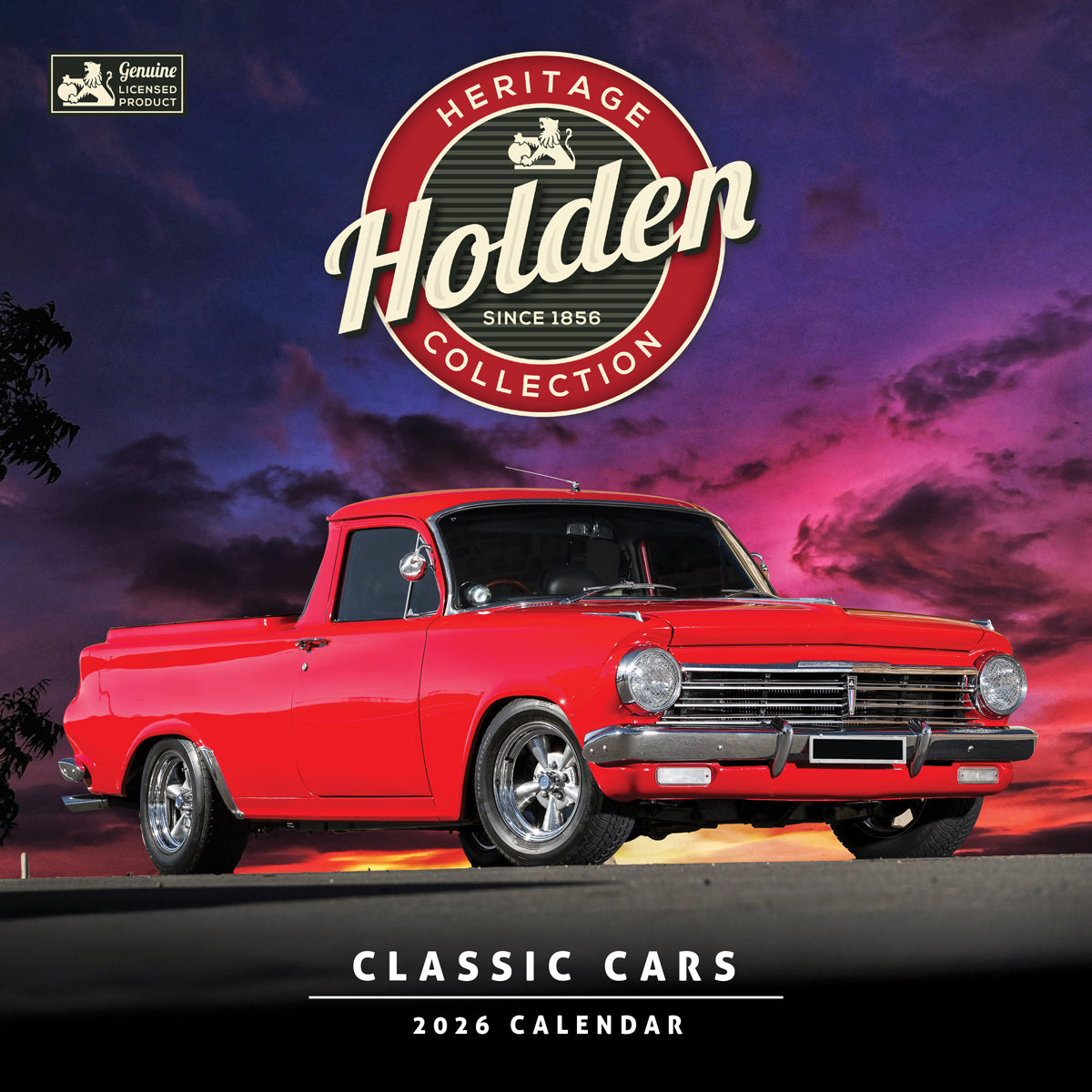 Classic Holden Cars 2026 Square Calendar