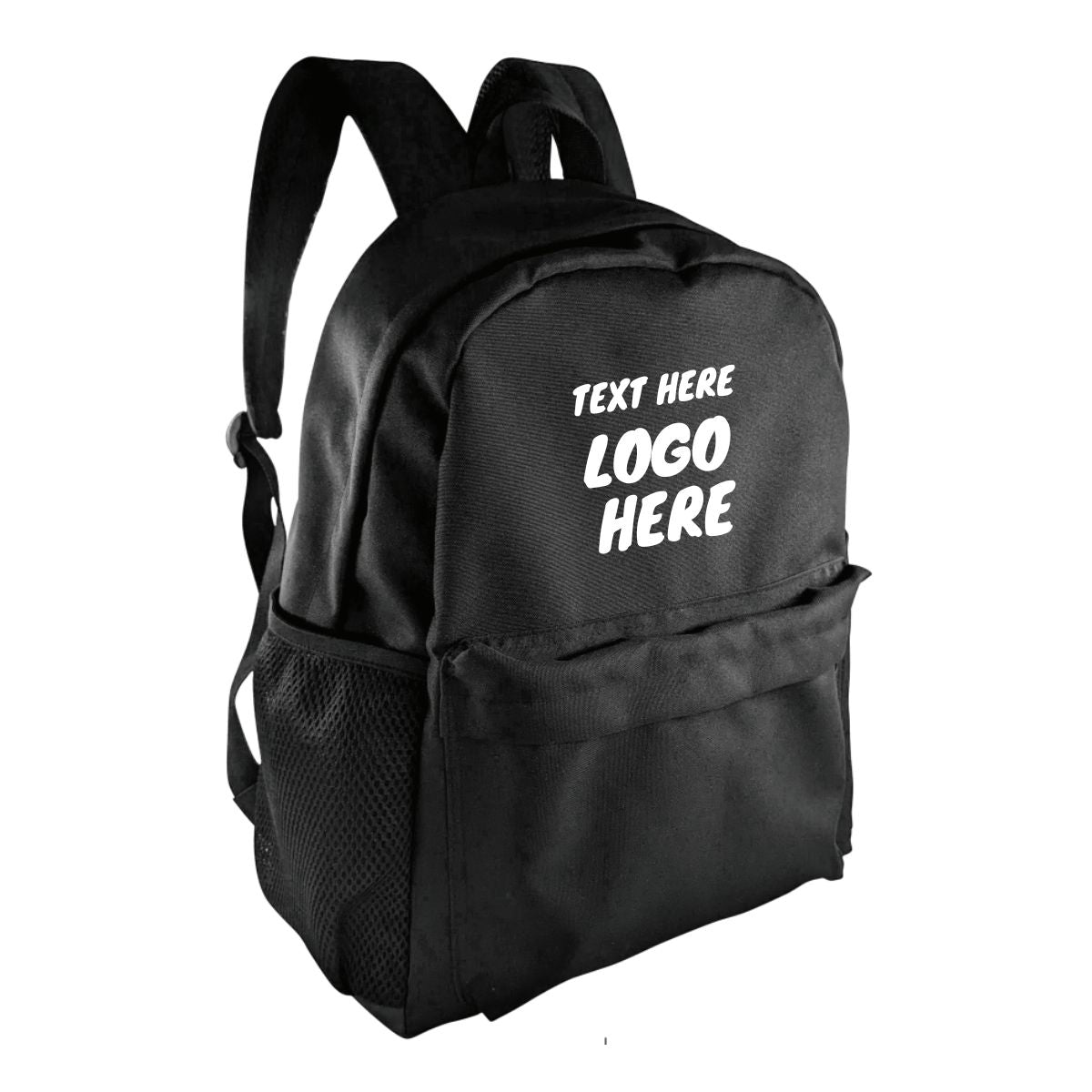 Personalised black outlet backpack