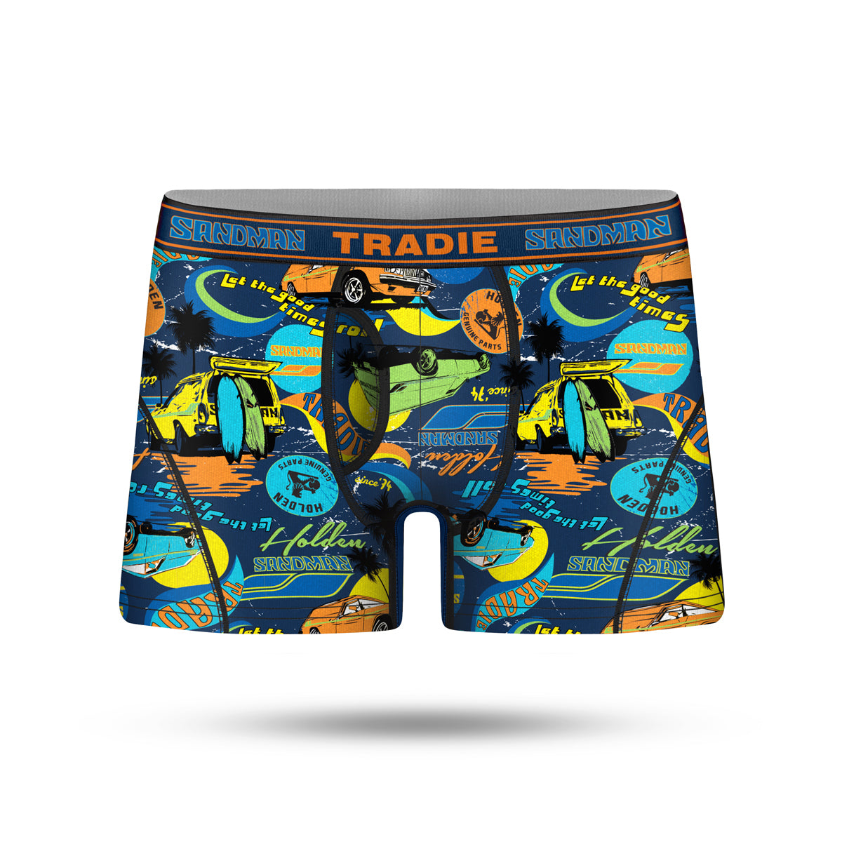 Tradie Mens Bamboo No Chafe Mid Leg Trunk