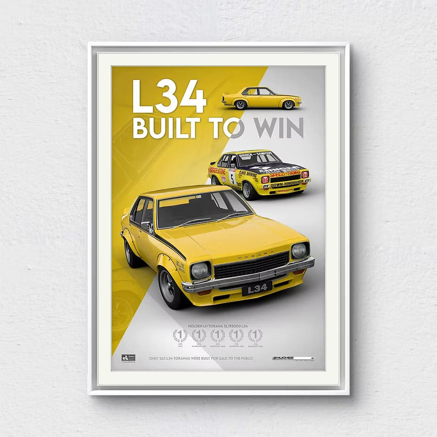 1976 LH Torana SL/R5000 L34 Unframed Print