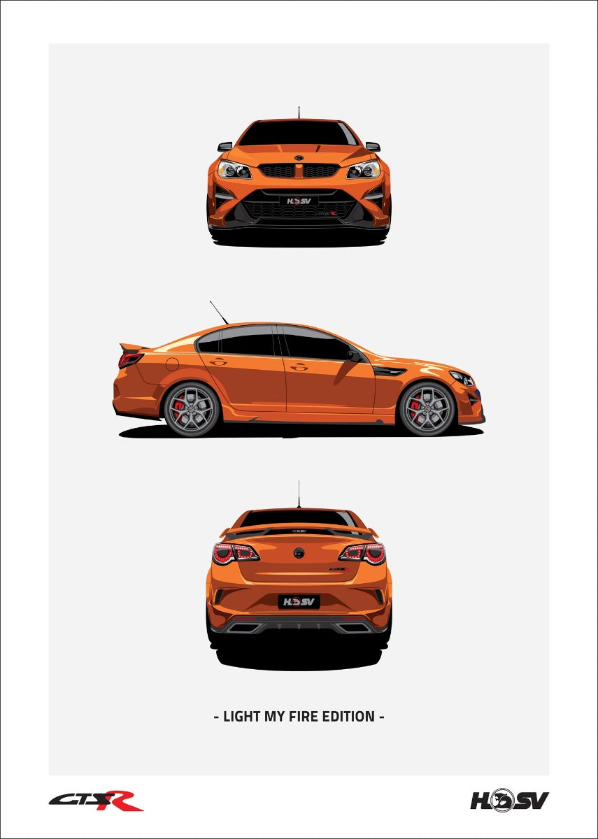 Unframed HSV Car Print