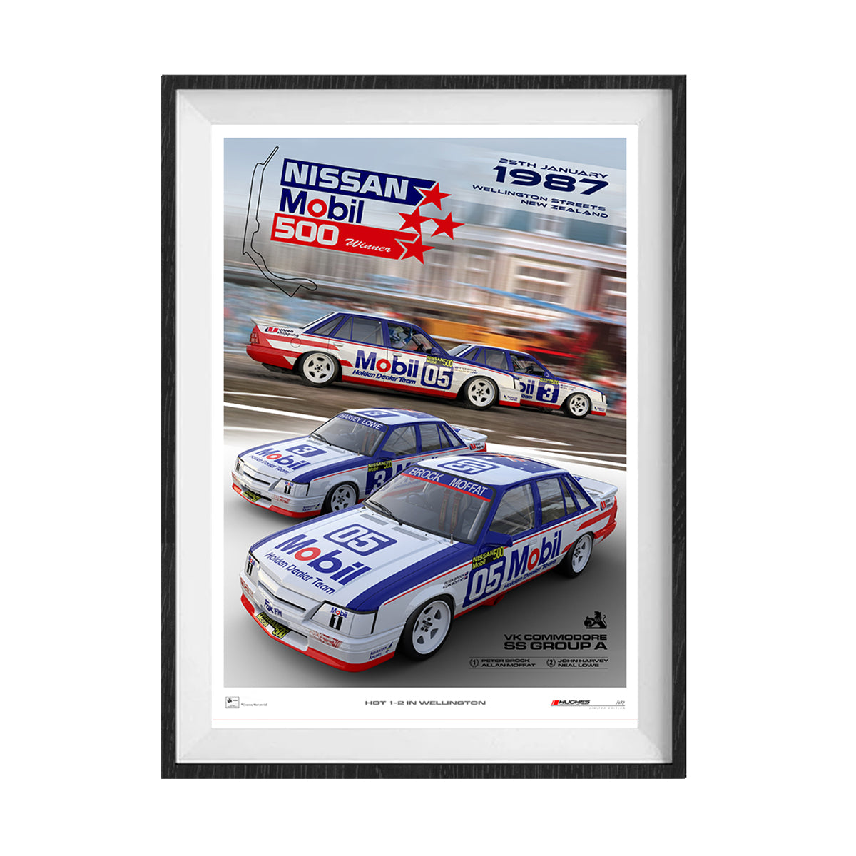 1987 Wellington 500. Brock/Moffat Unframed Print