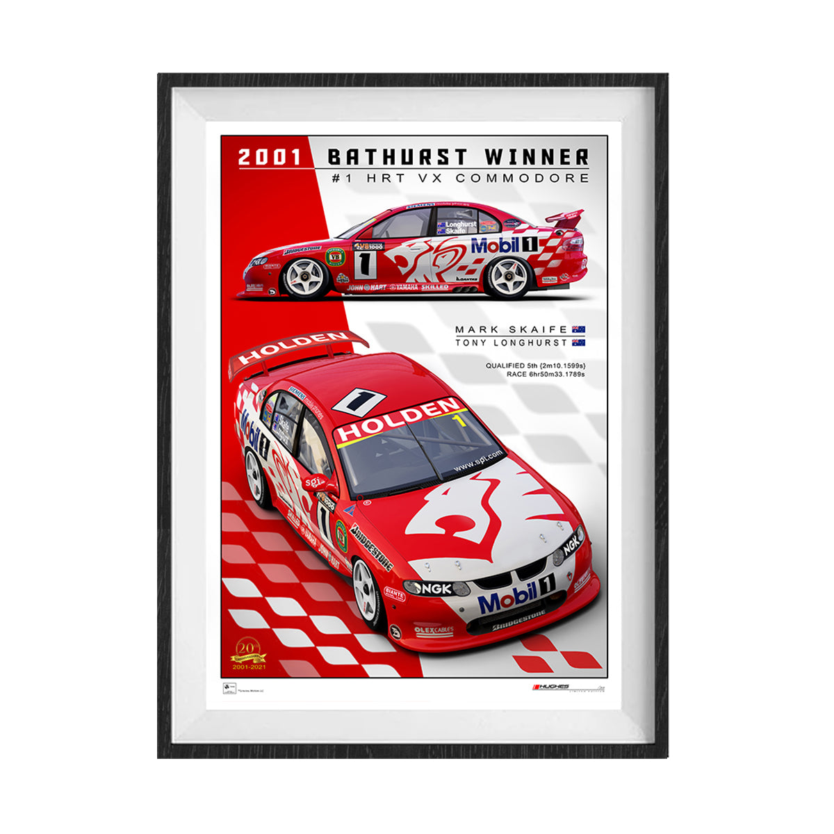 2001 Bathurst Winner Unframed Print