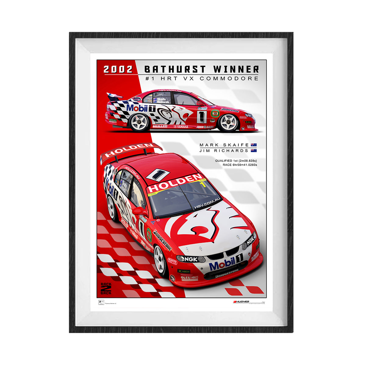 2002 Bathurst Winner Unframed Print