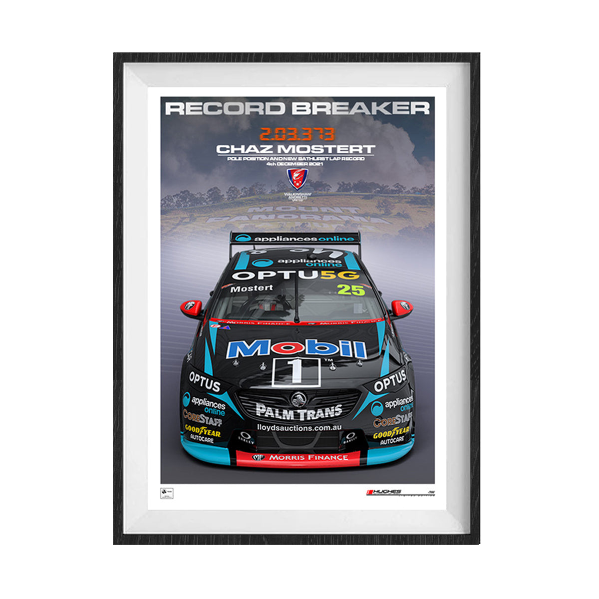 2021 Bathurst Pole Record Breaker Unframed Print