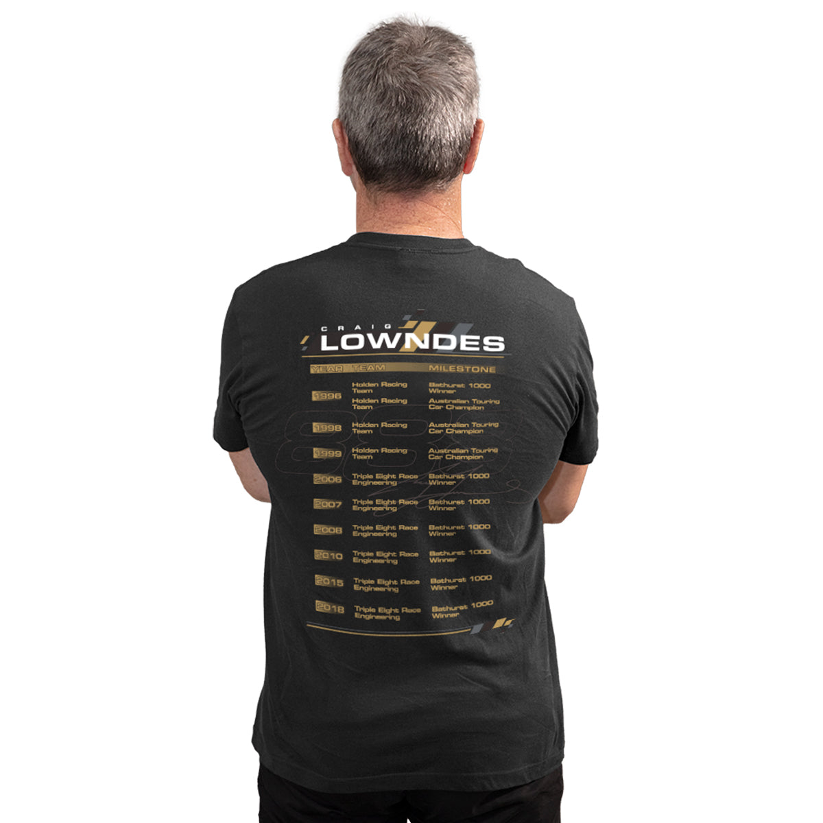 Craig Lowndes Milestones T-Shirt - Black