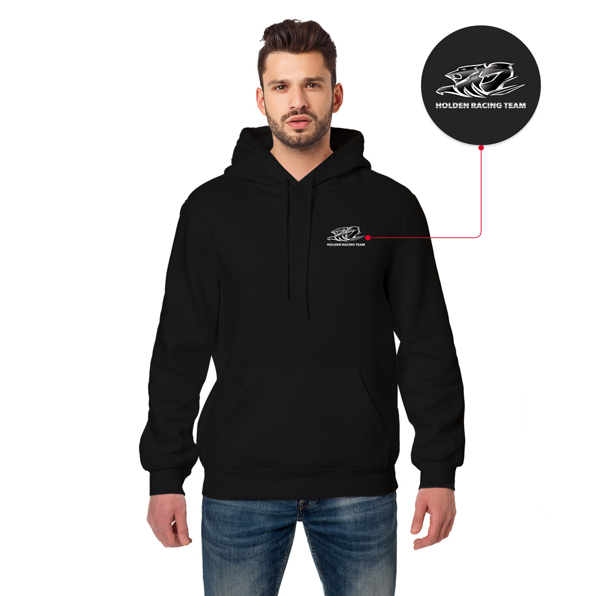 Holden Racing Team Retro Pullover Hoodie Black