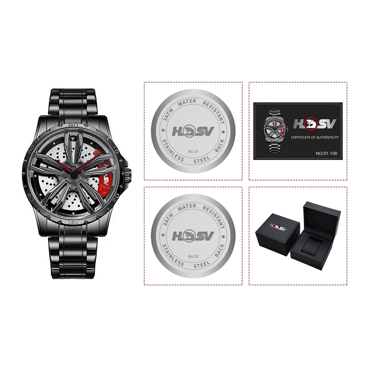 HSV Rotating Alloy Wheel Watch