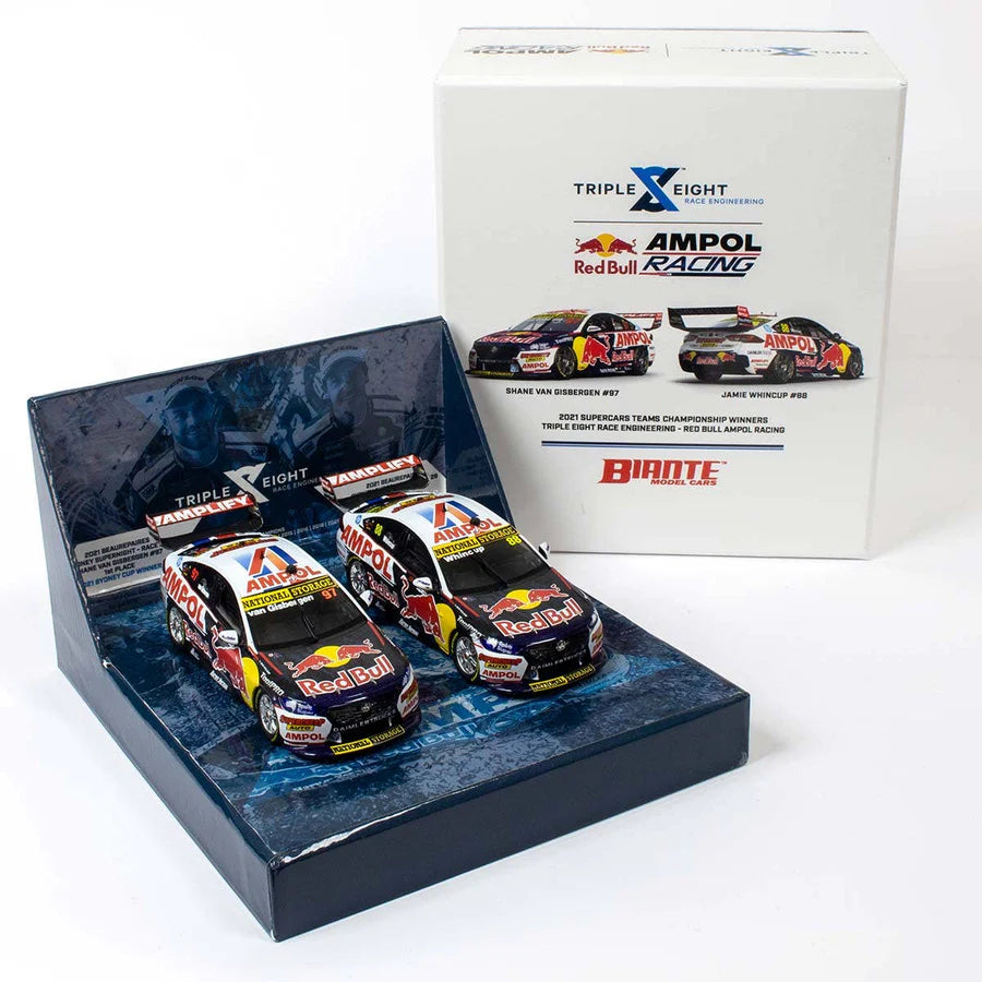 Holden ZB Commodore - Red Bull Ampol Racing - Van Gisbergen/Whincup - 2021 Teams Championship Winner Twin Set