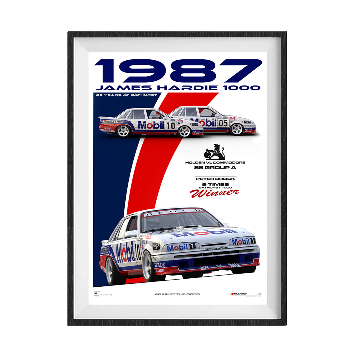 1987 Bathurst Winner Unframed Print