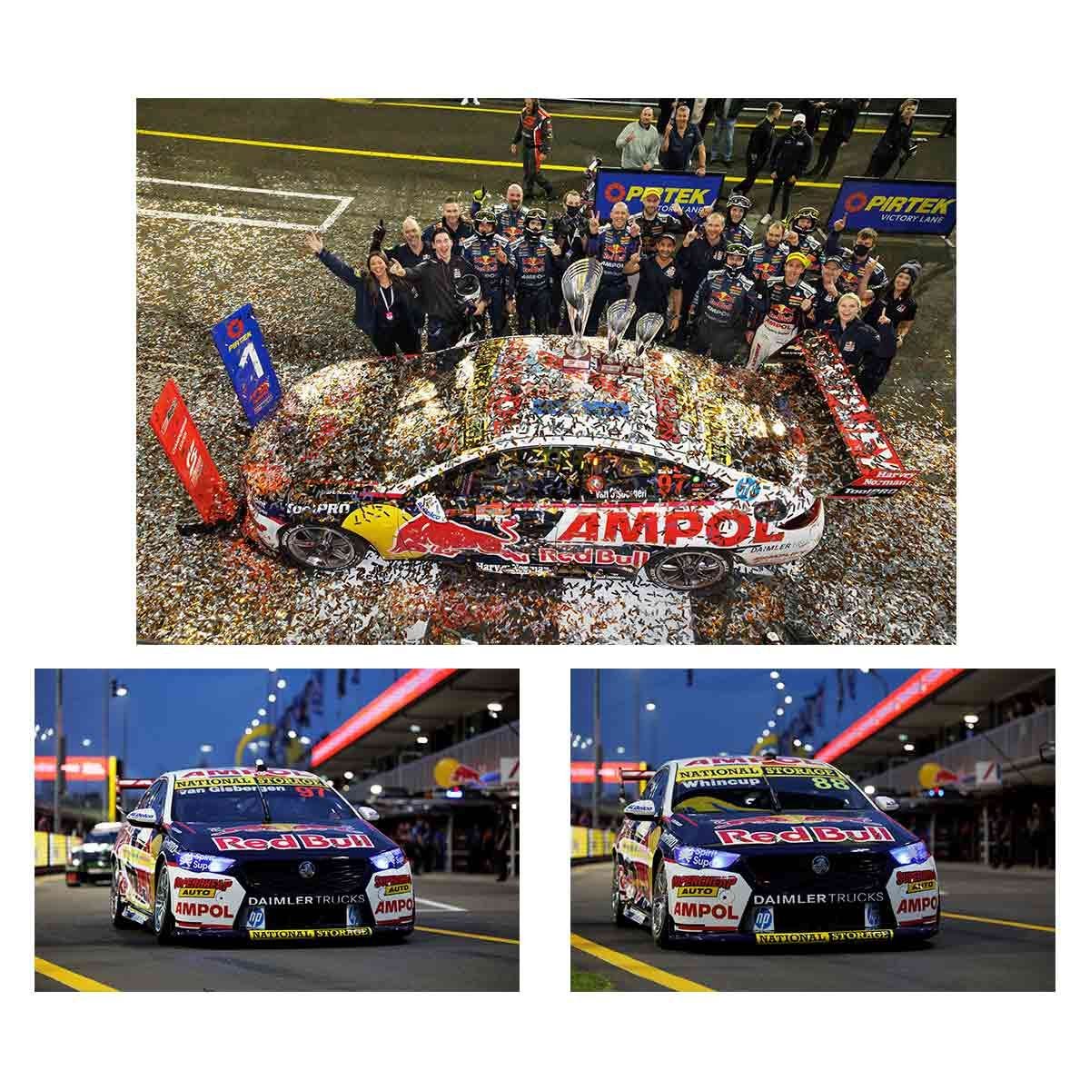 Holden ZB Commodore - Red Bull Ampol Racing - Van Gisbergen/Whincup - 2021 Teams Championship Winner Twin Set