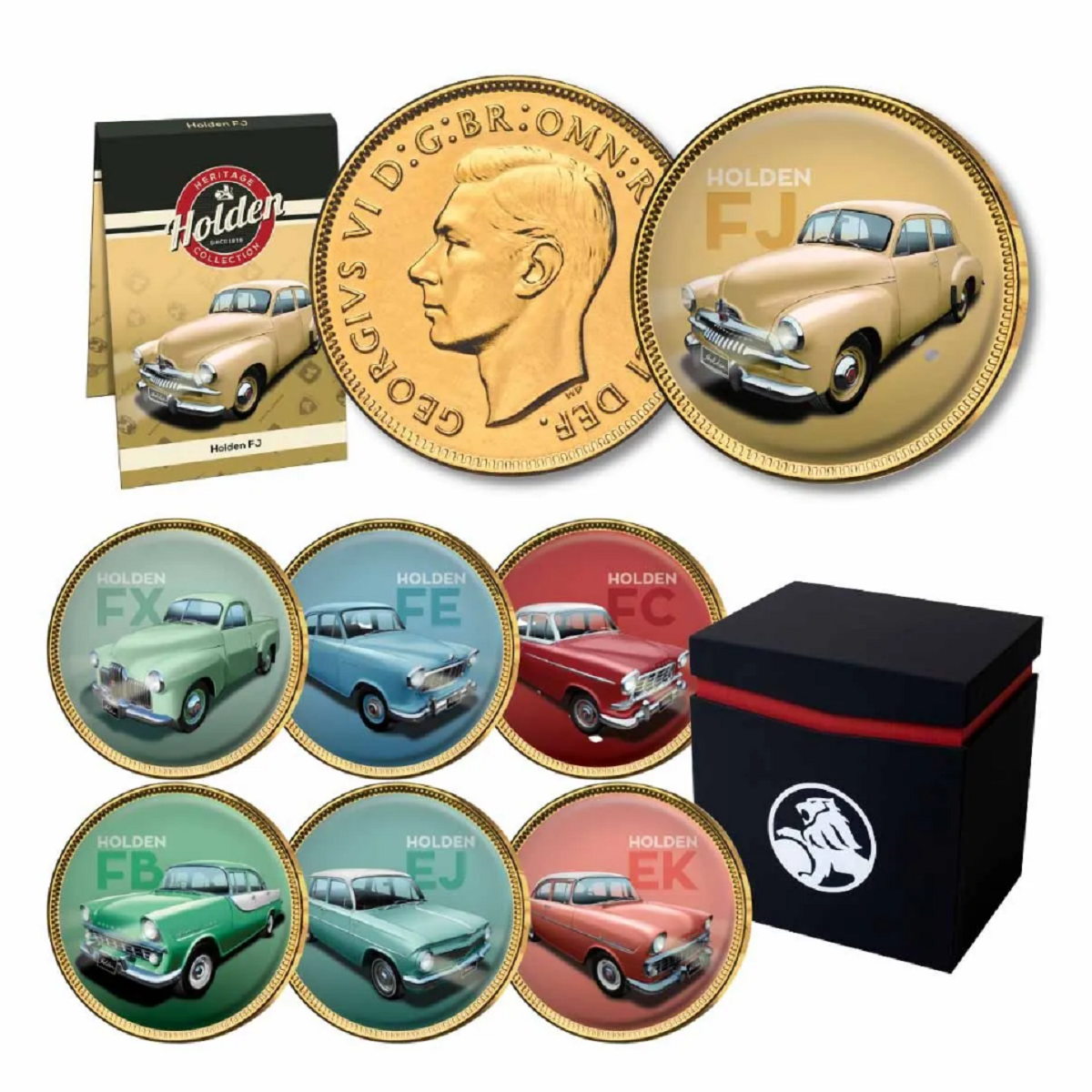 Holden Heritage Enamel Coin Collection